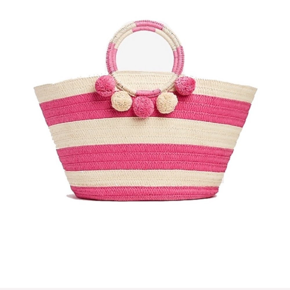 SHIRALEAH Vegan Bright Pink Capri Tote NWT